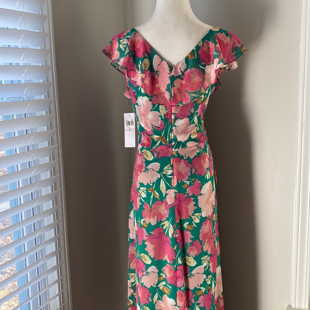London Times Floral Ruffle Maxi - Picture 9 of 12
